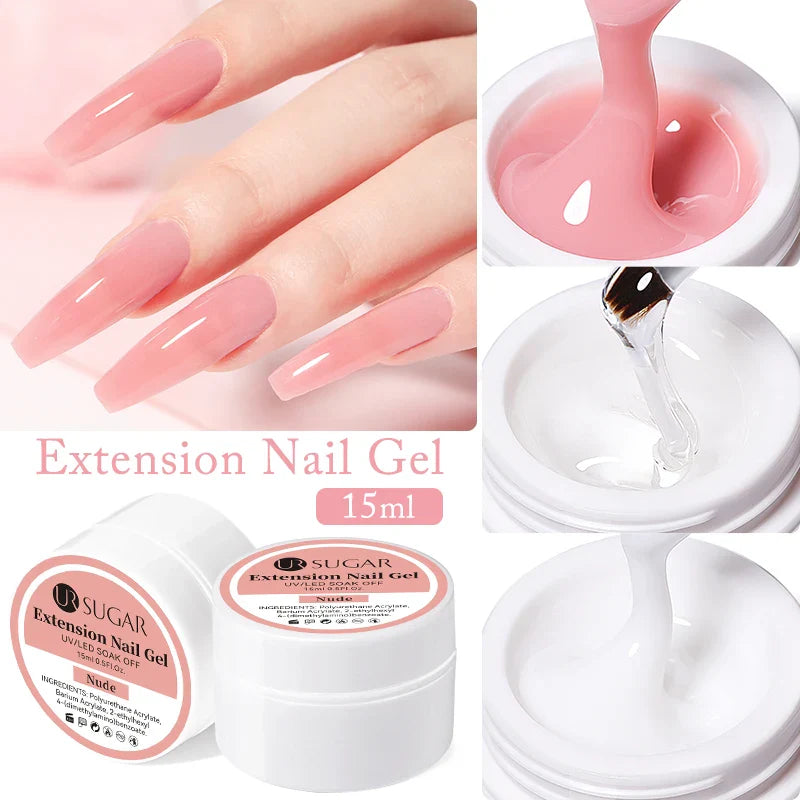 UR SUGAR - Nail Gel Polish - White, Light  Pink, Nude, Malt